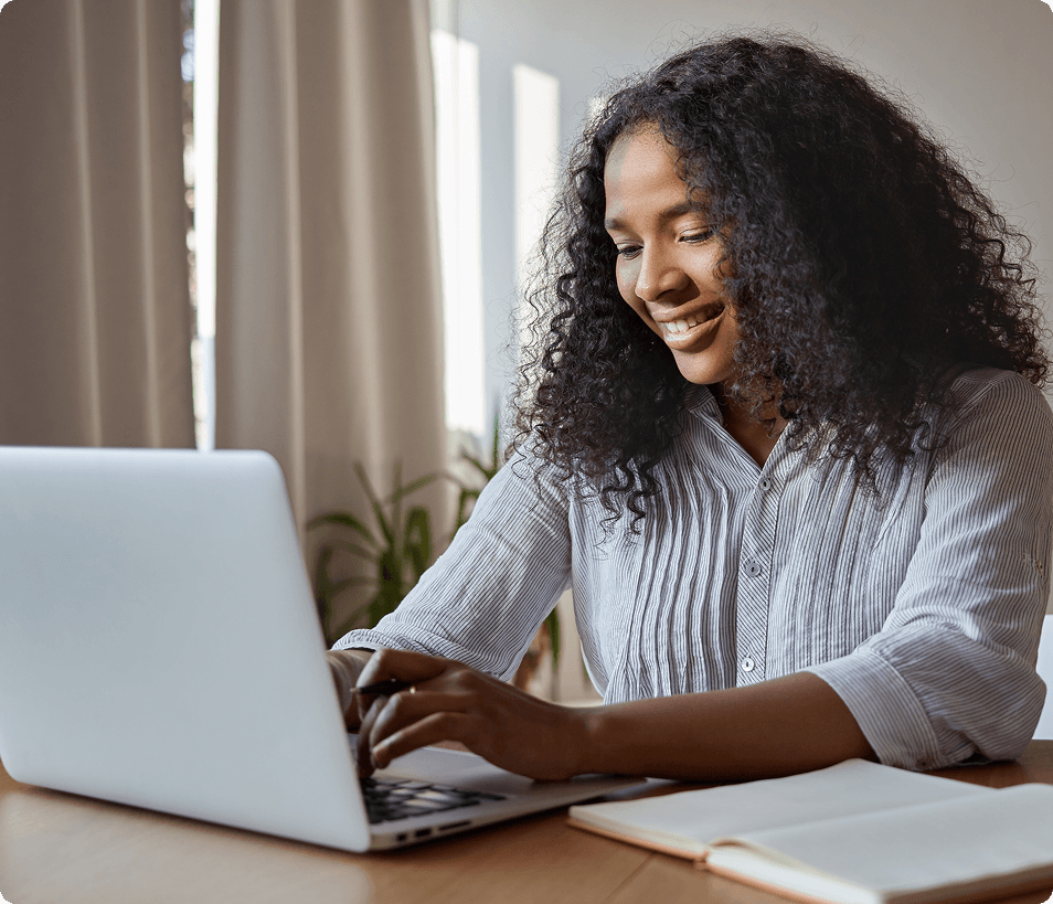 Woman on laptop